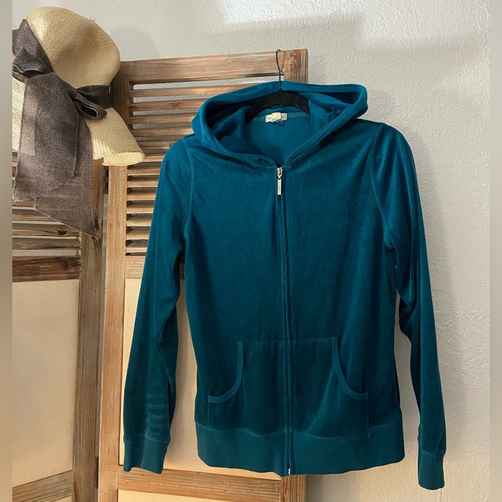 Zenana Outfitters Teal Casual Hoodie